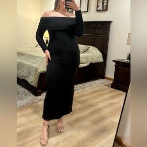 Wild Fable Black Off-Shoulder Dress